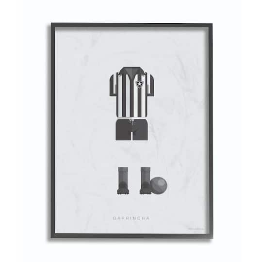 Stupell Industries Garrincha Fashion Design Black Framed Wall Art